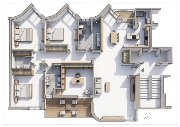 APPARTAMENTO di 6 vani e di 180 mq (FIRENZE) rif. AAJ364 - Foto 13