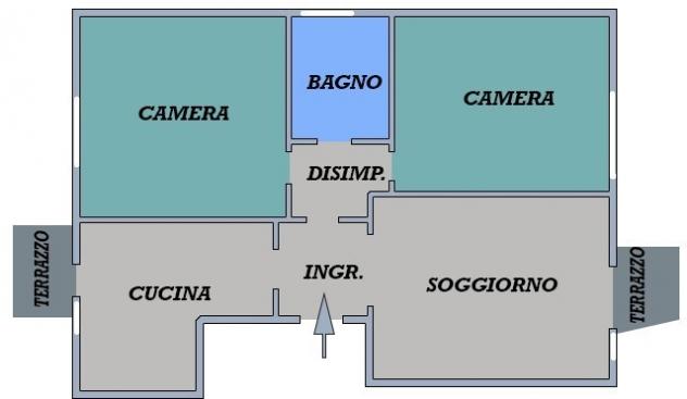 Quadrilocale in affitto a Bologna