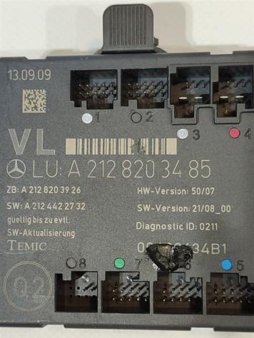CENTRALINA PORTA SX GUIDA MERCEDES Classe C S. Wagon W204 A2128203485 651911 (07) - Foto 2