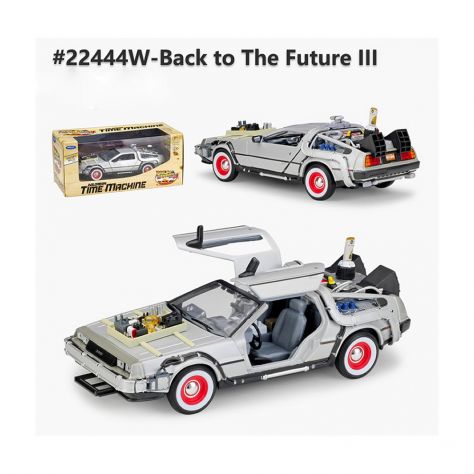 DELOREAN BACK TO THE FUTURE MODELLINI 3 AUTO RITORNO AL FUTURO 1:24 WELLY - Foto 4