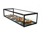 Vetrina espositiva neutra professionale Snack 120 cm vetri dritti. Espositore ne