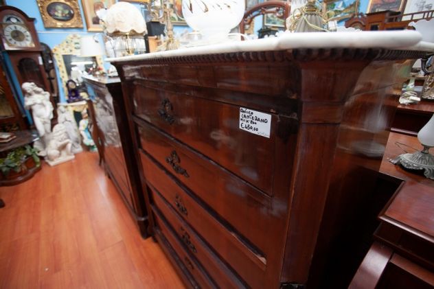 Comò Antico con Piano in Marmo – 24462 - Foto 4