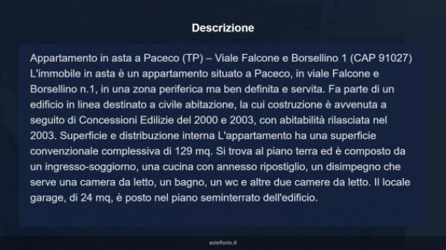 Immobile in asta di 129 m² con più di 5 locali e box auto in vendita a Paceco - Foto 16