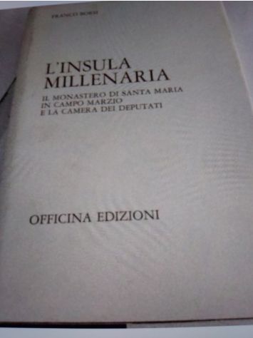 Borsi Franco L'INSULA MILLENARIA 1984