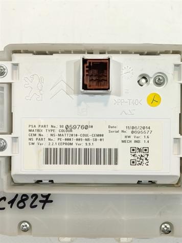 QUADRO STRUMENTI PEUGEOT 2008 1° Serie 9805976080 9H06 (13) - Foto 3