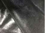 Pelle nera serigrafata argento per artigianato