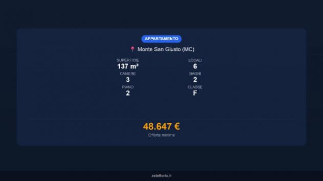 Immobile in asta di 137 m² con più di 5 locali e box auto in vendita a Monte San Giusto - Foto 17