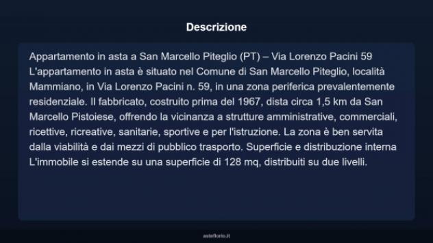 Immobile in asta di 128 m², box auto in vendita a San Marcello Piteglio - Foto 3