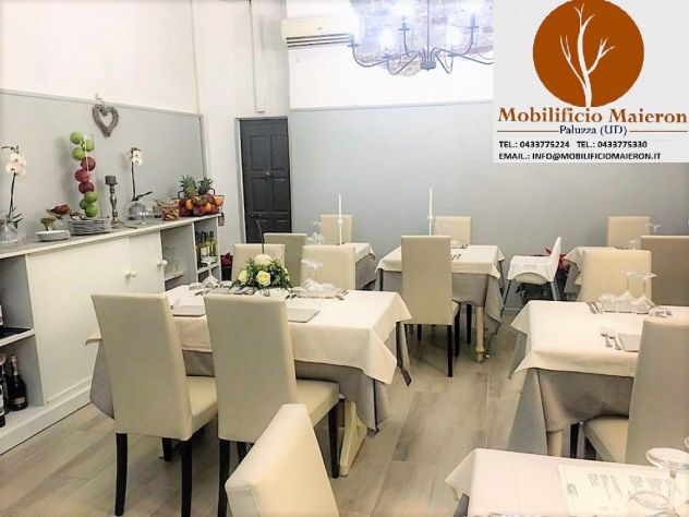 Set Lucca Sedie e Tavoli Per Arredamento Moderno Bar Ristorante Pizzeria Pub - Foto 8