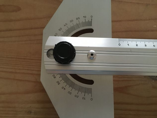 Tecnostyl 160 TM, riga a T 60 cm goniometrica 180 gradi, in alluminio - Foto 3