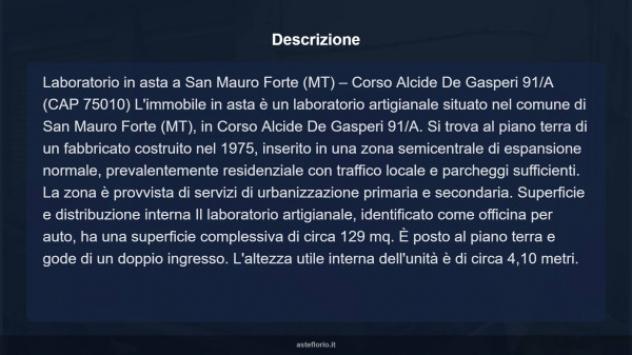Immobile in asta di 129 m² in vendita a San Mauro Forte - Foto 9