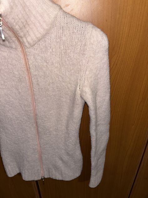 MAGLIONE CON CERNIERA DA DONNA INVERNALE IN LANA MOHAIR MARCA TANK MADE IN ITALY - Foto 4
