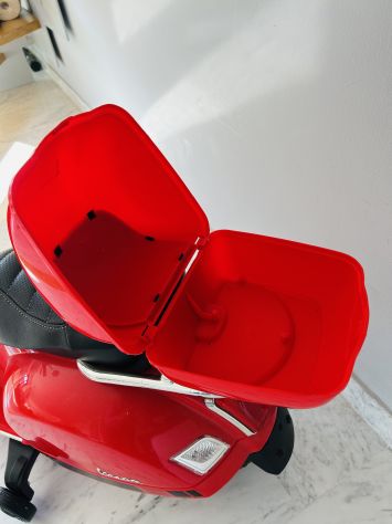 Vespa Moto Elettrica Rossa Bambini - Foto 3