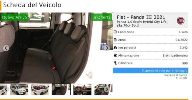 FIAT Panda 1.0 FireFly S&S Hybrid rif. 18089037 - Foto 6