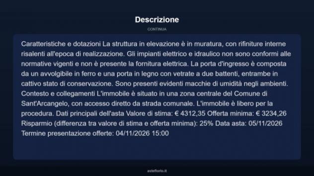 Immobile in asta di 27 m² in vendita a Sant'Arcangelo - Foto 9