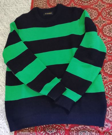 Piombo maglia righe cotone - Foto 2