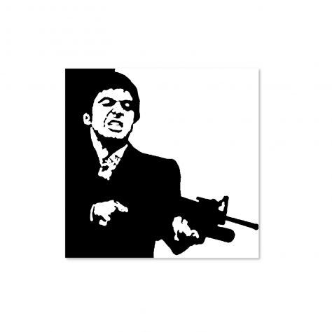 Quadro Pop Art dipinto a mano di Scarface Al Pacino - Foto 2