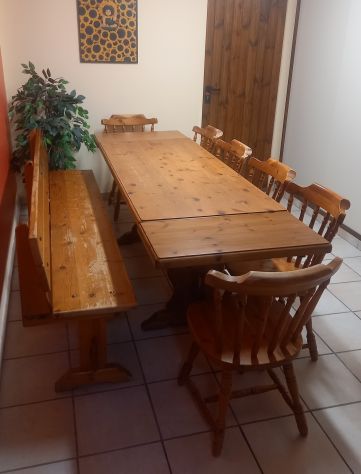 TAVOLO PANCA SEDIE