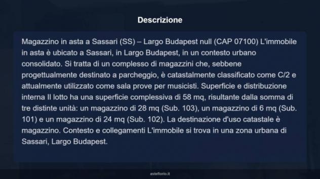 Immobile in asta di 58 m² in vendita a Sassari - Foto 5