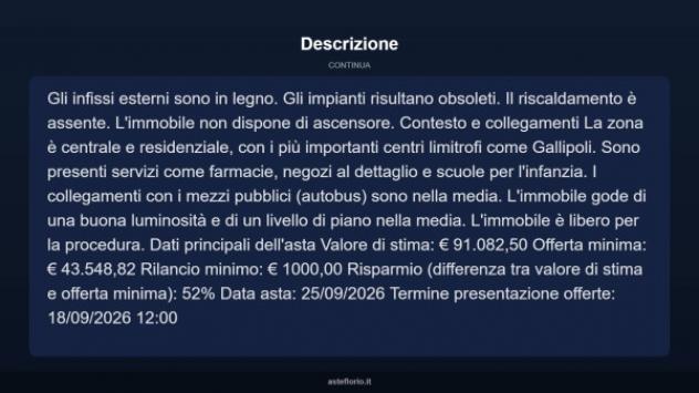 Immobile in asta di 137 m² in vendita a Melissano - Foto 16