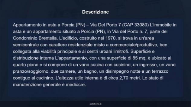 Immobile in asta di 85 m², box auto in vendita a Porcia - Foto 18