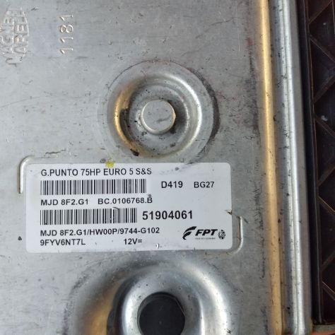 CENTRALINA MOTORE FIAT GRANDE PUNTO EVO FPT 51904061 MJD8F2.G1 - Foto 7