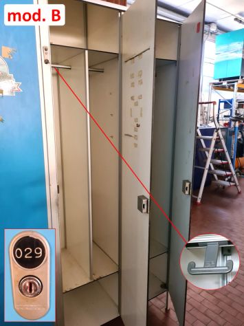 2 armadi per guardaroba spogliatoi usati - Foto 2