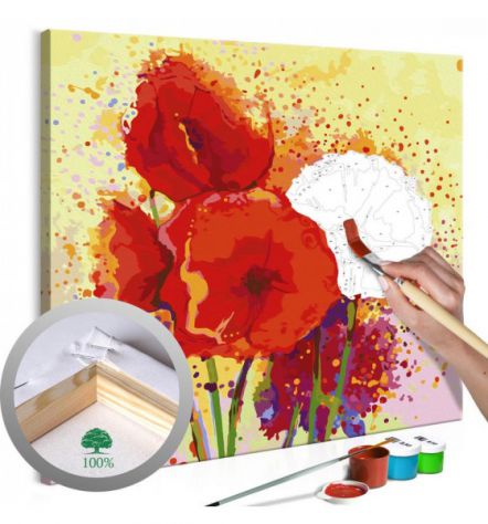Quadro Fai Da Te 60x60 CM. Fiori ARREDALACASA Spedizione Gratis