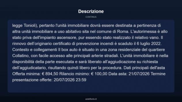 Immobile in asta di 14 m² in vendita a Roma - Foto 5