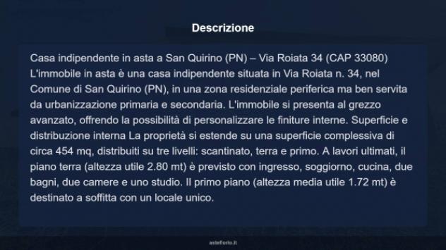 Immobile in asta di 454 m², box auto in vendita a San Quirino - Foto 18