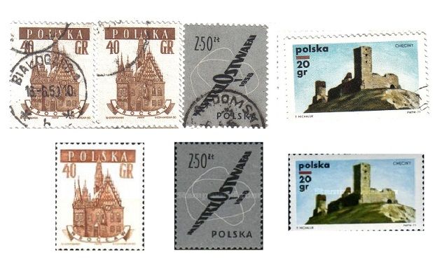 A166 - RARA VARITA' DI FRANCOBOLLI POLONIA