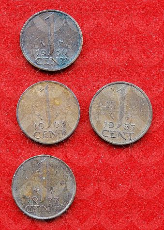 NEDERLAND 1950-1982 lotto di 9 monete da 1 e 5 Cent