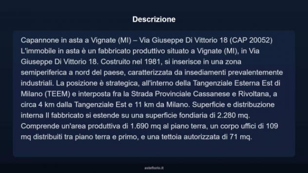Immobile in asta di 1870 m² in vendita a Vignate - Foto 4