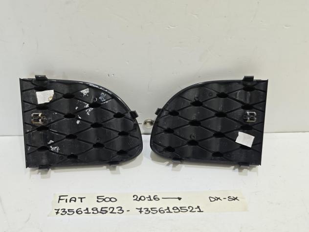 GRIGLIA PARAURTI ANTERIORE DESTRA E SINISTRA FIAT 500 Restyling 735619523 (15) - Foto 10