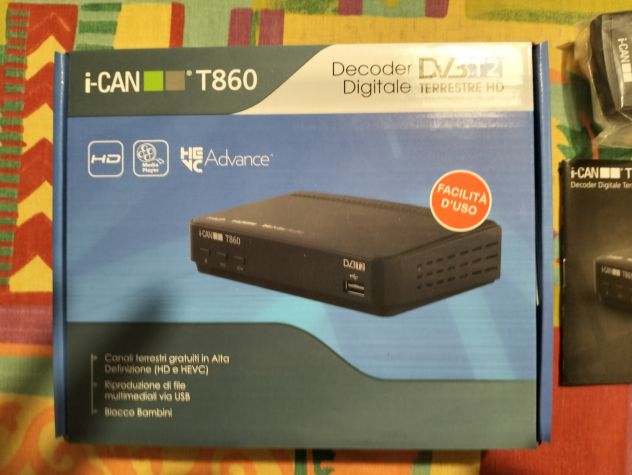 DECODER DIGITALE TERRESTRE i-CAN T860 - DVB-T2 - Foto 2