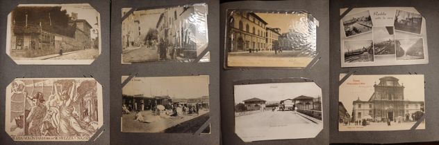Antico album epoca ‘900 contenente 55 cartoline da collezione della Toscana. - Foto 2