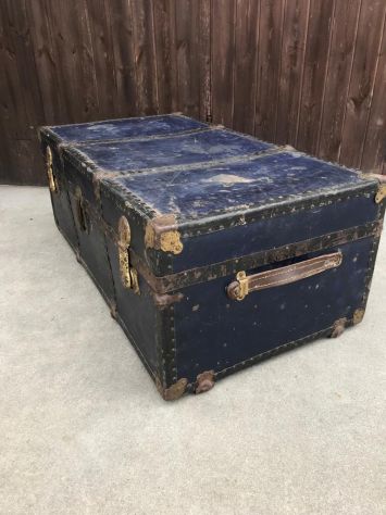Baule vintage blu - Foto 3
