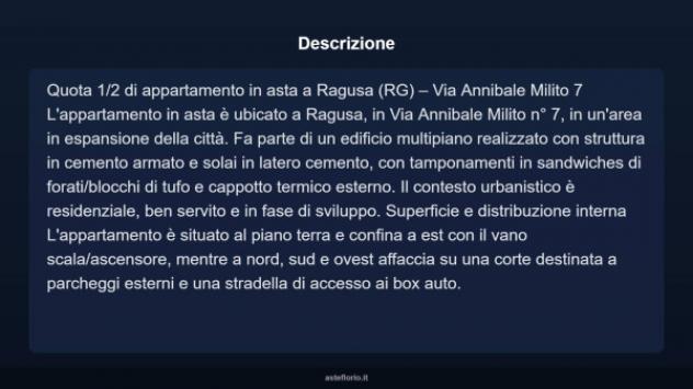 Immobile in asta di 70 m², box auto in vendita a Ragusa - Foto 3