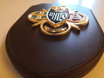 Quadretto Crest UNUCI, su legno, in rilievo placcato in oro. - Foto 3
