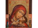 Antica icona russa "Madre di Dio korsunskaja"