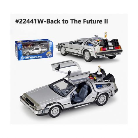 DELOREAN BACK TO THE FUTURE MODELLINI 3 AUTO RITORNO AL FUTURO 1:24 WELLY - Foto 3