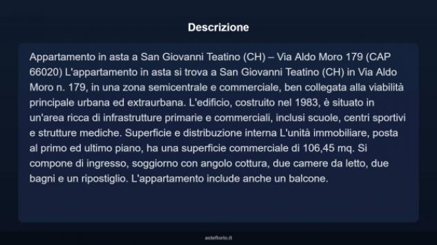 Immobile in asta di 106 m² in vendita a San Giovanni Teatino - Foto 3