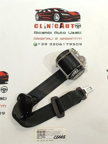 CINTURA DI SICUREZZA POSTERIORE CENTRALE RENAULT Clio Serie 888503110R K9K608 (0815)