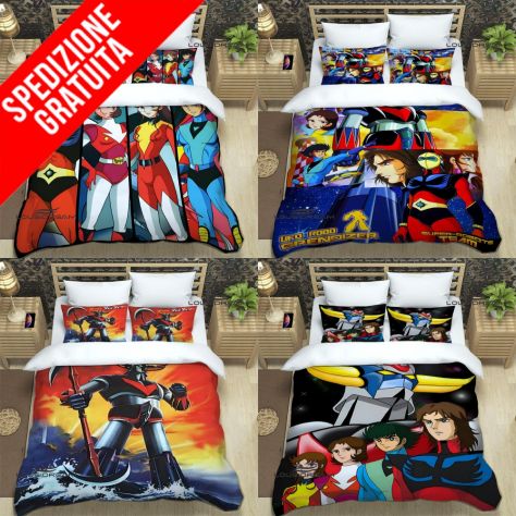 COMPLETO LETTO SET SINGOLO / MATRIMONIALE GOLDRAKE GRENDIZER - Foto 3
