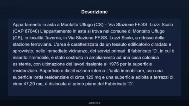 Immobile in asta di 129 m² con più di 5 locali in vendita a Montalto Uffugo - Foto 4