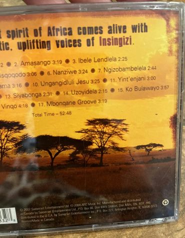 CD Spirit of Africa Insingizi Reflections Etichetta: 37232 come nuovo - Foto 2
