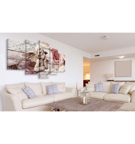 Quadro Con Un Angelo Cm. 100x50 E 200x100 - ARREDALACASA - Foto 2