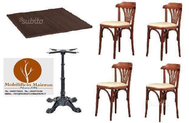 Set Completi Rimini cod 202 Tavoli Sedie Ristoranti Pub Pizzerie Nuovi Non Usati
