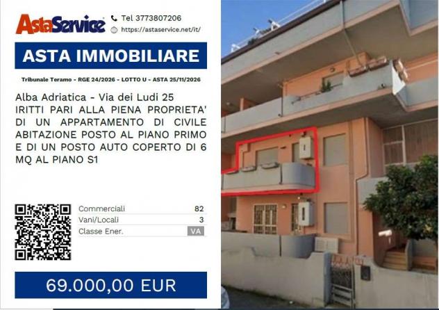 Tribunale Teramo - RGE 24/2026 - LOTTO U - Tribunale Teramo - RGE 24/2026 - LOTTO U - ASTA 25/11/2026