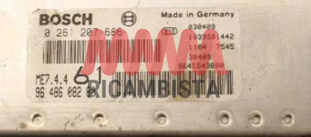 0261207686 9648608280 Peugeot Partner 1.6 centralina motore Bosch - Foto 2
